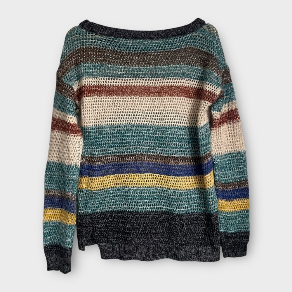 Willow & Clay Mohair Blend Striped Sweater Women’s Medium - Picture 2 of 5